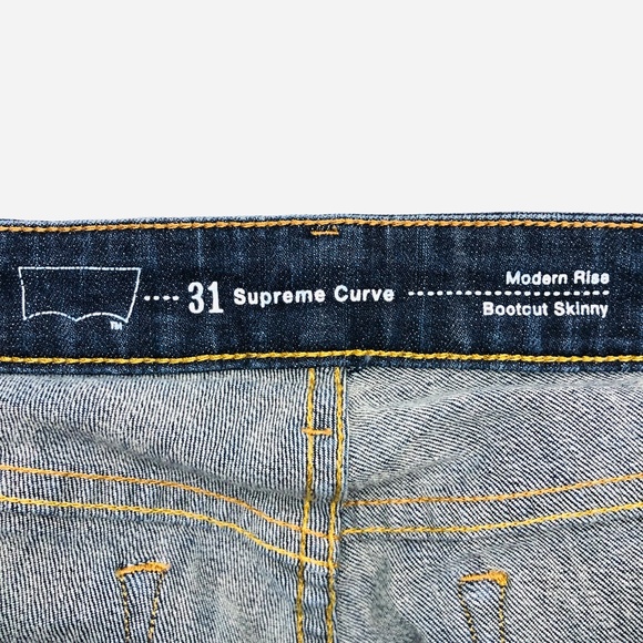 Levi's Supreme Curve Modern Rise Bootcut Skinny 31 - Picture 4 of 6